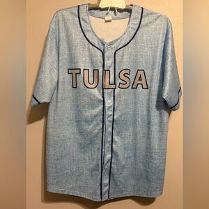 Tulsa Drillers SGA Blue Men's XL Negro League Tribute Jersey